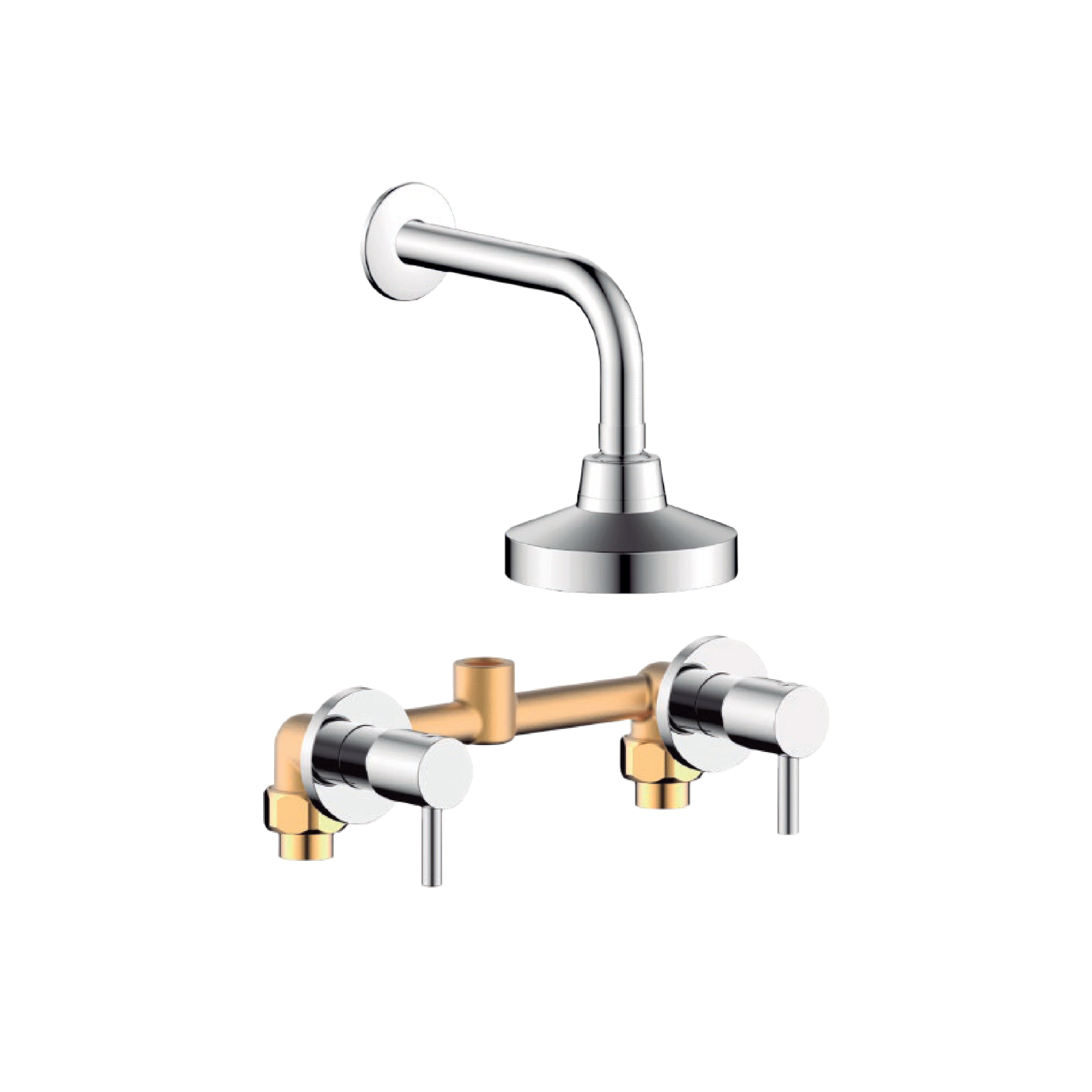 Mezcladora P/Ducha 8" C/Cabeza + Brz. -3006- New Style Aleta2 Fratelli